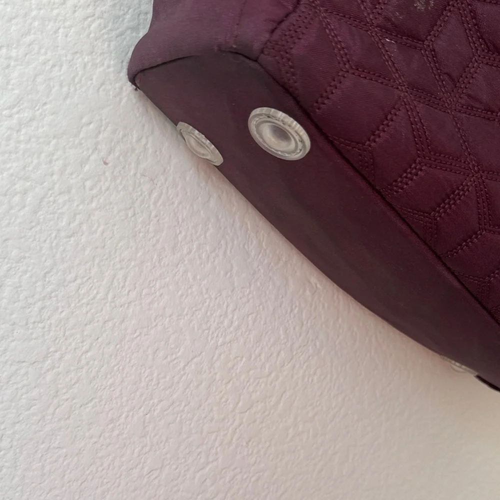Lug Deep Purple Quilted Shoulder Diaper Bag